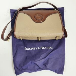 Vtg Dooney Bourke Crossbody Purse Shoulder Bag Pocket Book Leather USA